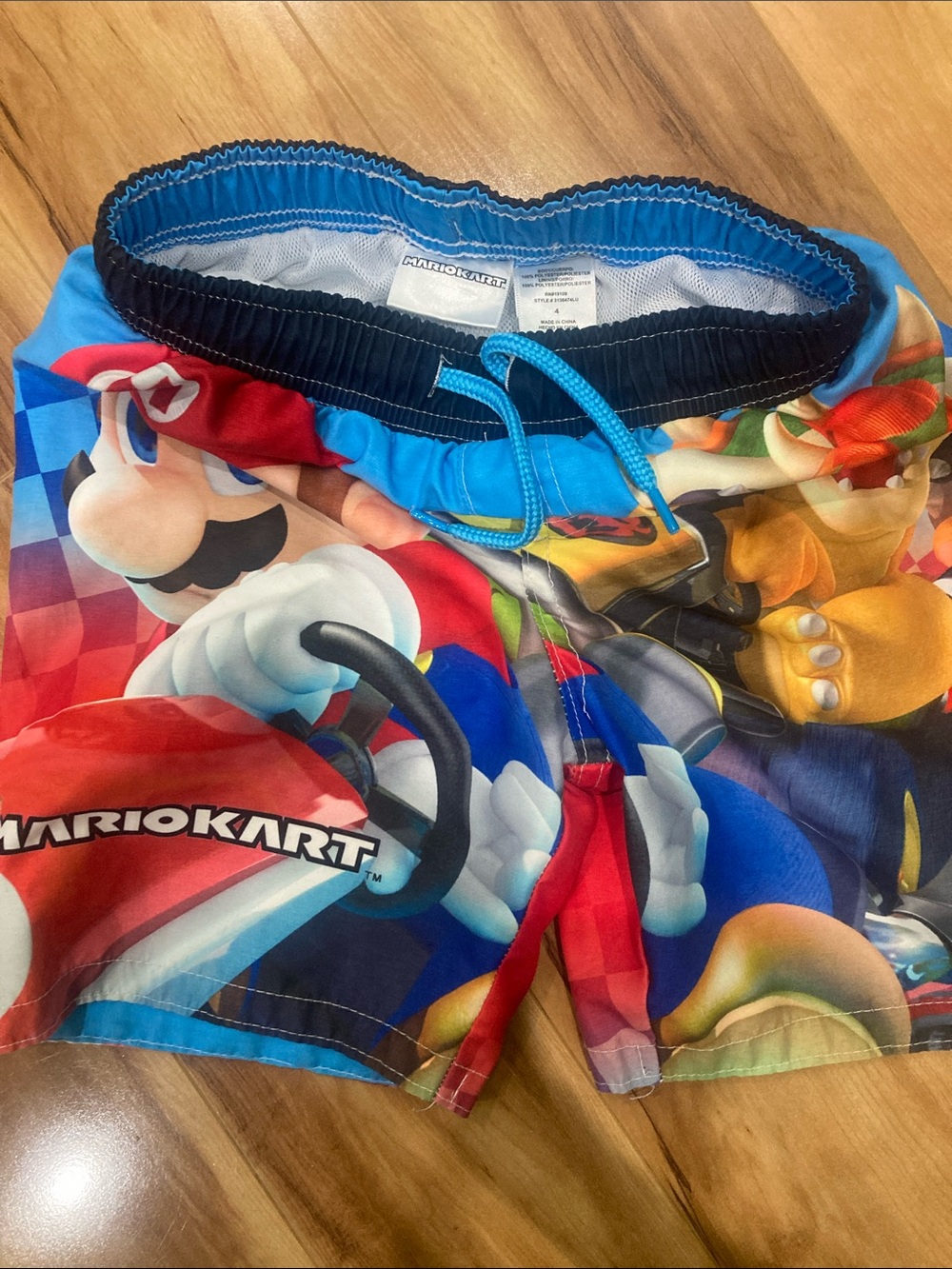 Mario Kart Boys Swim Trunks - Multicolor